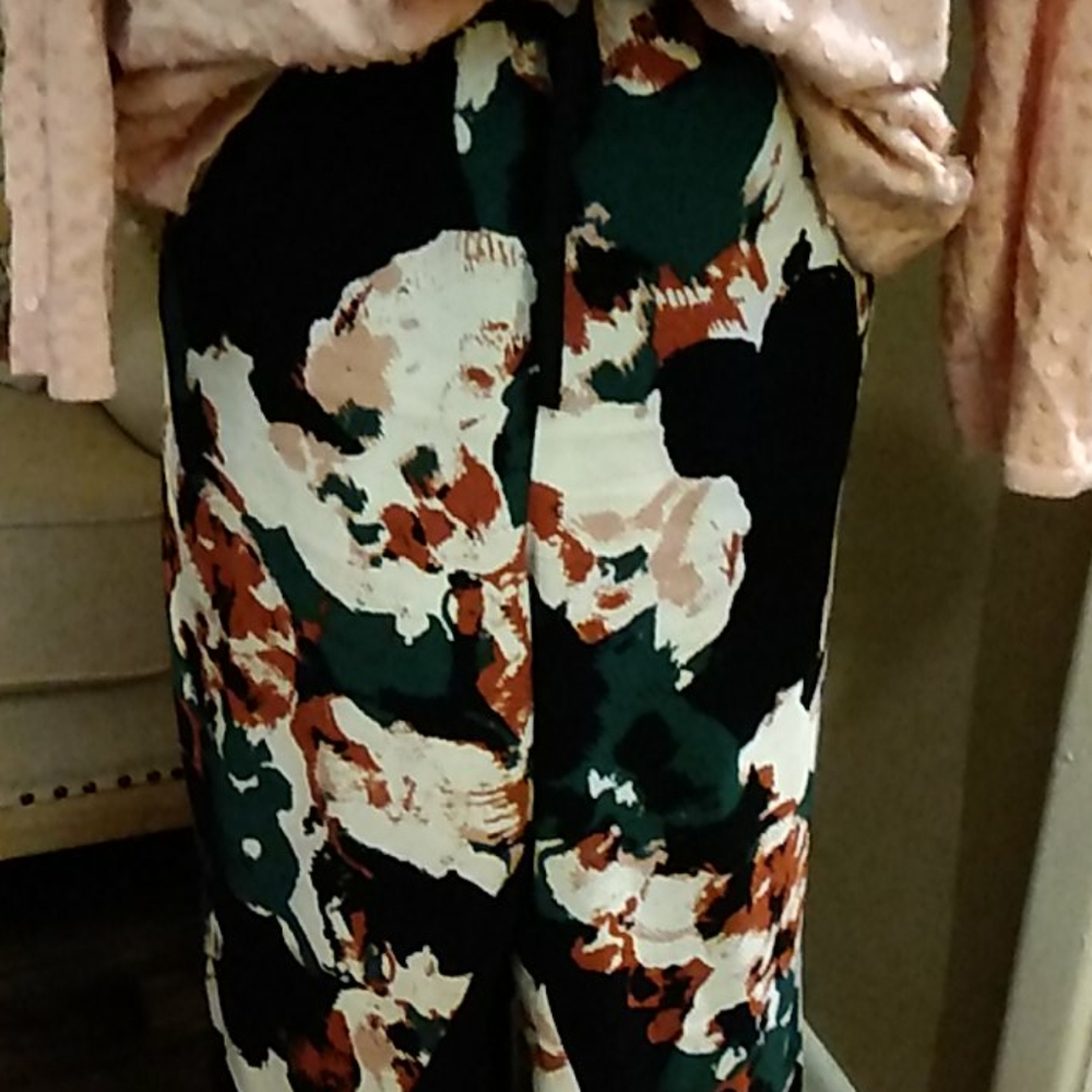 Drawstring Multi Colored Dress Slacks - image 2